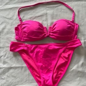 Victoria’s Secret Hot Pink Bikini M Top L Bottom